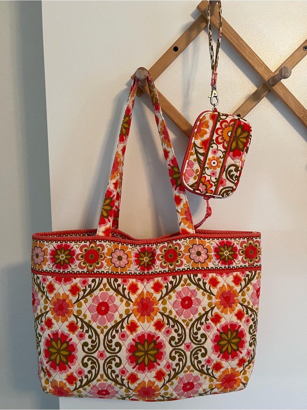 Vera Bradley Folkloric Tote & Wristlet